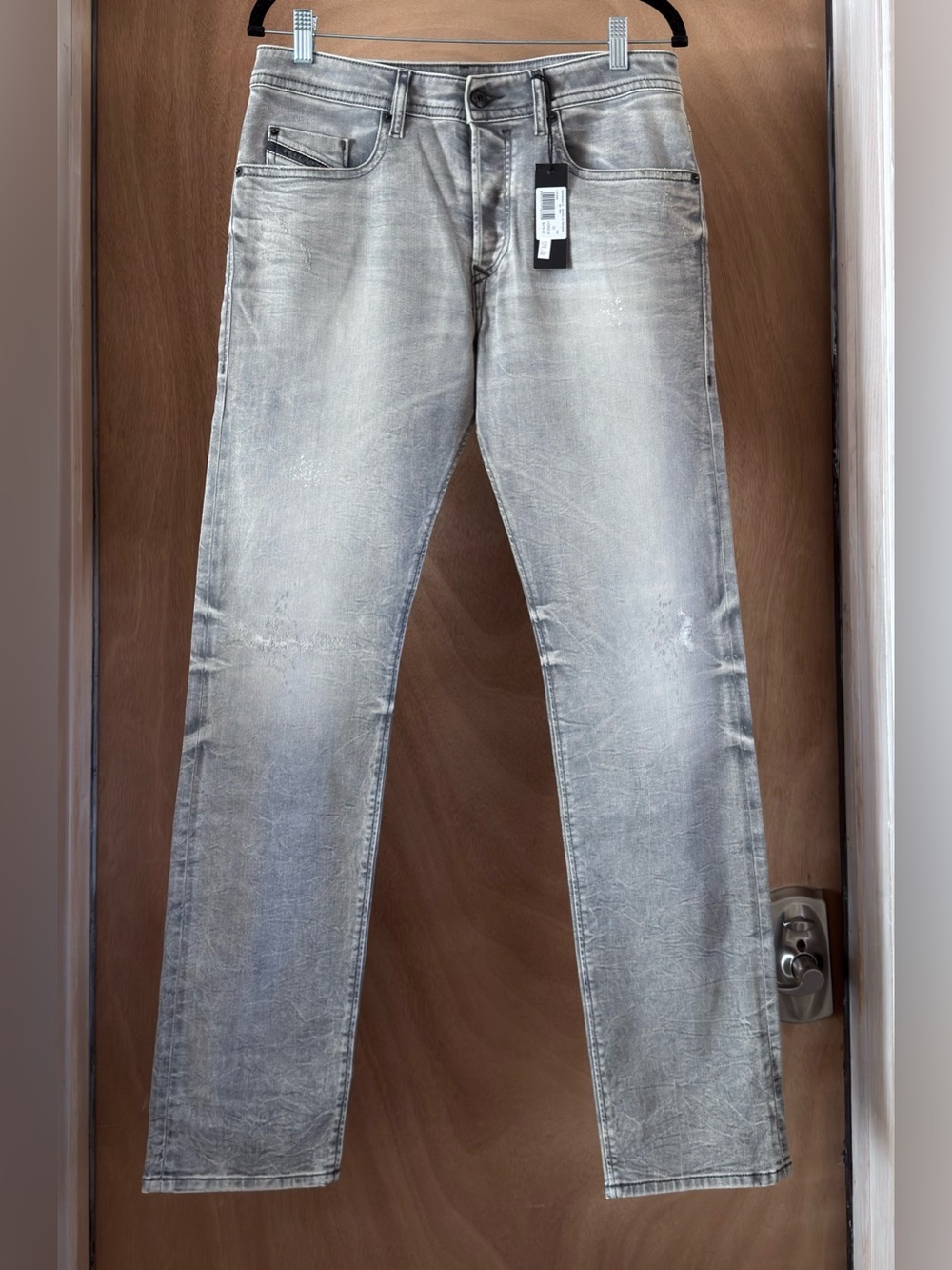 Diesel Buster Jeans Slim Tapered R99J6 Gray Wash  Men’s 33x32